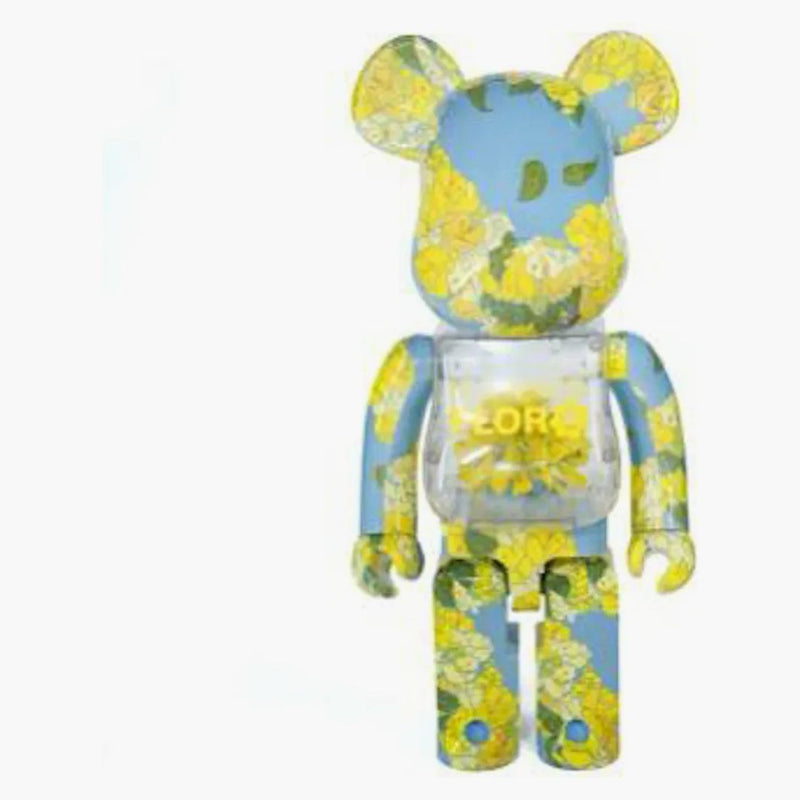 Bearbrick Flora Golden Shower Flowers 400%