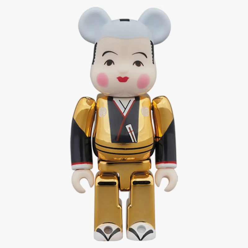 Bearbrick Fukusuke Gold Plating 100% & 400% Set Gold