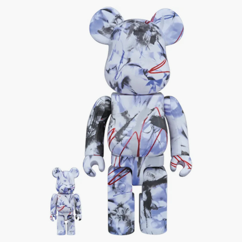Bearbrick Futura 100% & 400% sada bílá