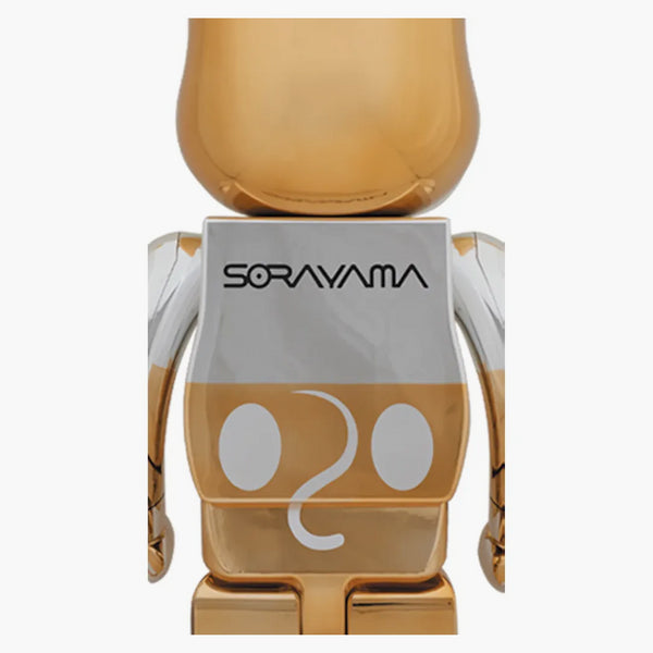 Bearbrick X Sorayama Future Mickey 1000% Silver/gold