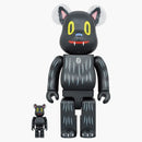 Bearbrick Gary Baseman (Blackie the Cat) (2G esclusivo) 100% e 400% Set