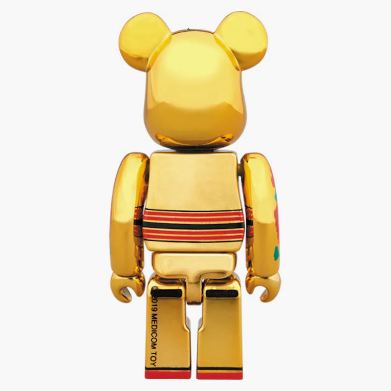 Bearbrick Gold pokovoval 100% a 400% nastaveno zlato
