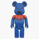 Bearbrick Grateful Dead Dancing Bear 400% Blue