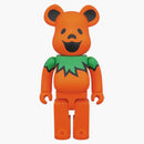 Bearbrick Grateful Dead Dancing Bears 400% Orange