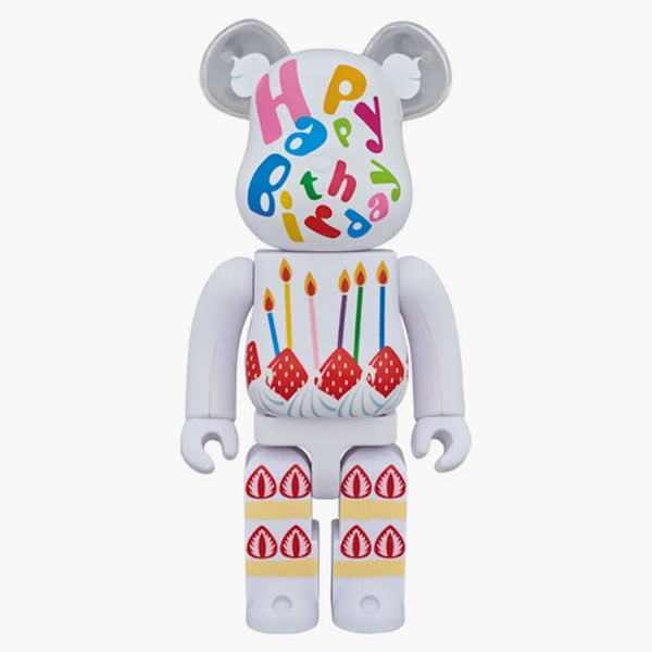 Bearbrick Greeting Birthday 2 Plus 400% White