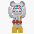 Bearbrick Greeting Birthday 400% White