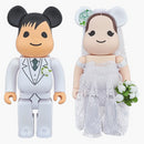 Bearbrick Greeting Marriage 2 Plus 400% White