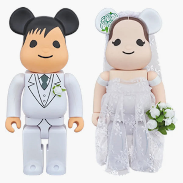 Bearbrick Greeting Marriage 2 Plus 400% White