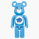 Bearbrick Grumpy Bear 400% Blue