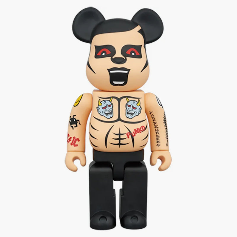 Bearbrick Guy Tattoo 400% Beige