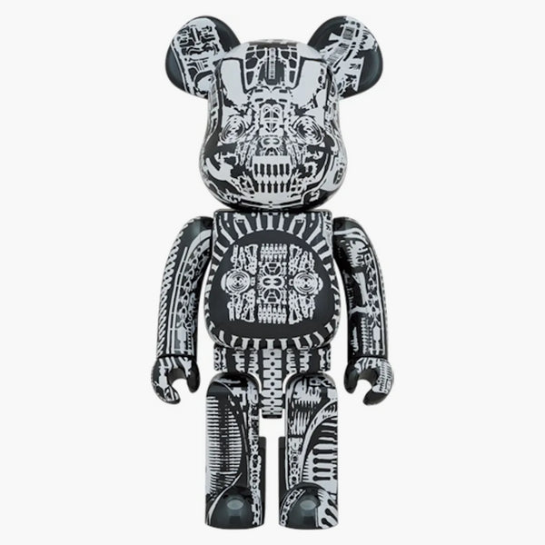 Bearbrick HR Giger 1000% Black Chrome