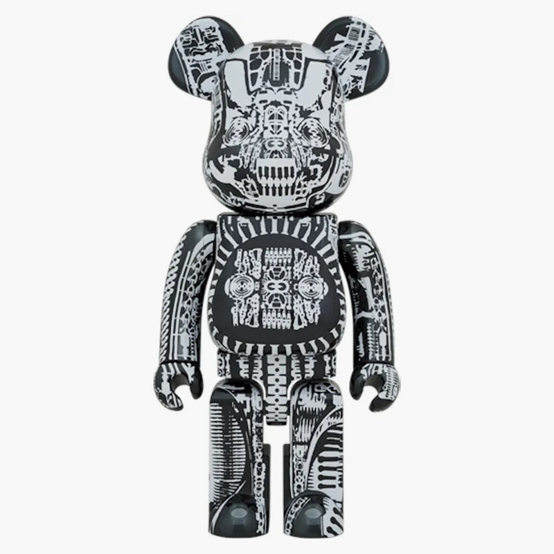 Bearbrick HR Giger 1000% Black Chrome