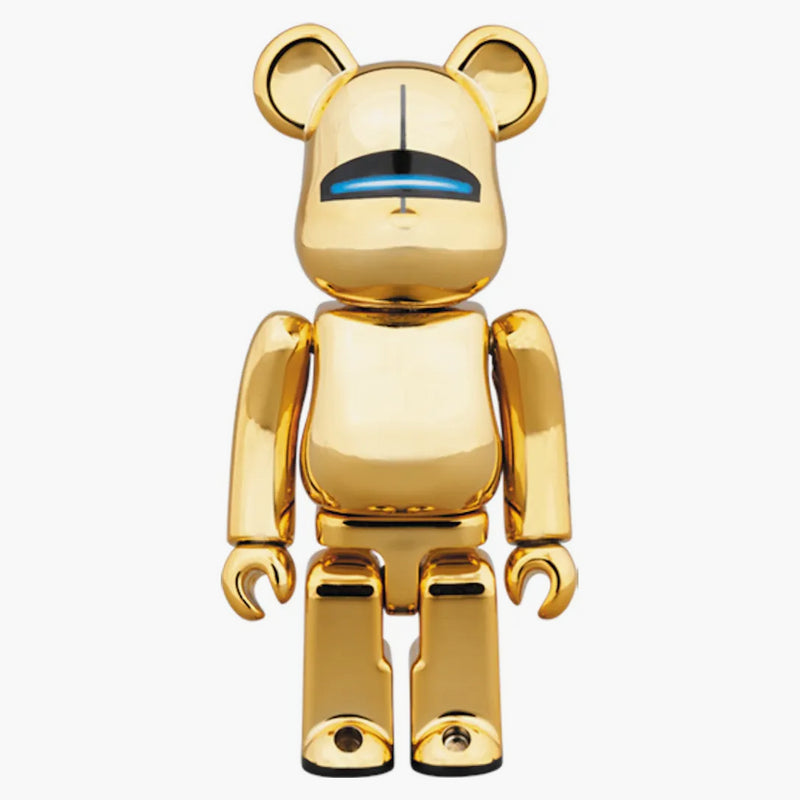 Bearbrick hajime sorayama sexy robot 100% & 400% set gold