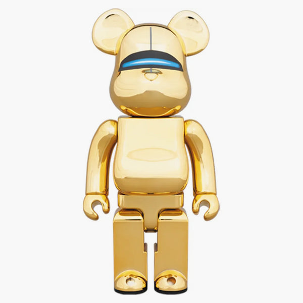 Bearbrick hajime sorayama sexy robot 100% & 400% set gold