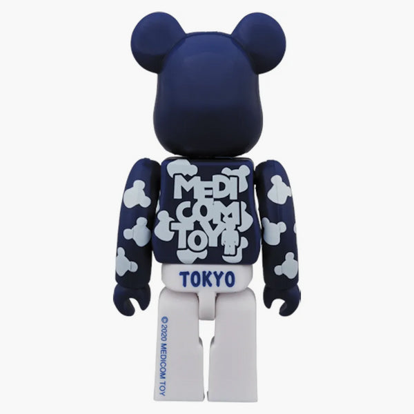 Bearbrick Happy Tokyo 100% Set Navy/White