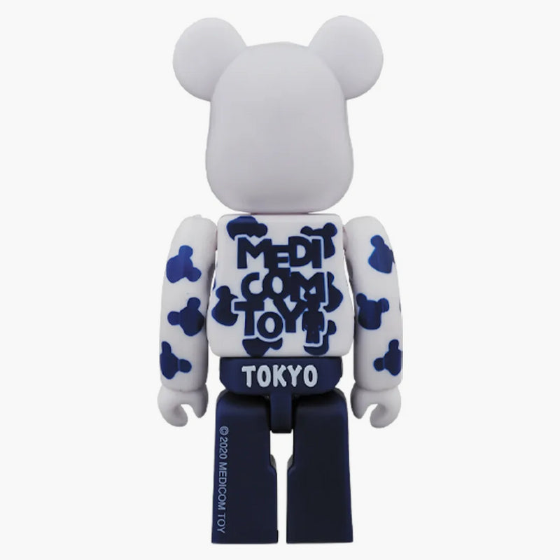 Bearbrick Happy Tokyo 100% Set Navy/White