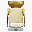 Bearbrick Happy Tokyo Gold Plated 100% & 400% Set