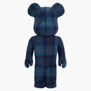Bearbrick Harris Tweed Hebrides Blue 1000%