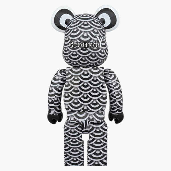 Bearbrick Hayato Shinoda x Ground Y 100% & 400% Set Black