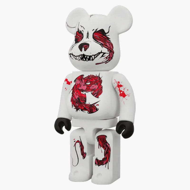 Ústředí Bearbrick X Seher 100% a 400% sada bílá