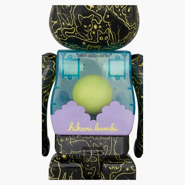 Bearbrick Hikari Bambi Night Sky Cat (glow) 400%