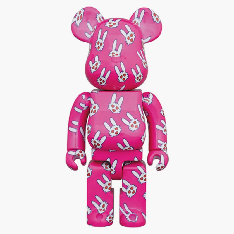 Bearbrick Hitohata Rabbit (Kiyoshiro Imawano 50. oslava) 1000% růžová