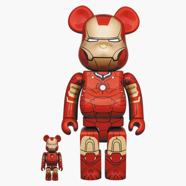 Bearbrick Iron Man Mark III 100% a 400% sada