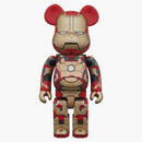 Bearbrick Iron Man Mark xlii 400% rojo
