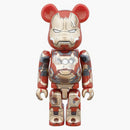 Bearbrick Iron Man Mark Xlii Damage Ver. 100% Red