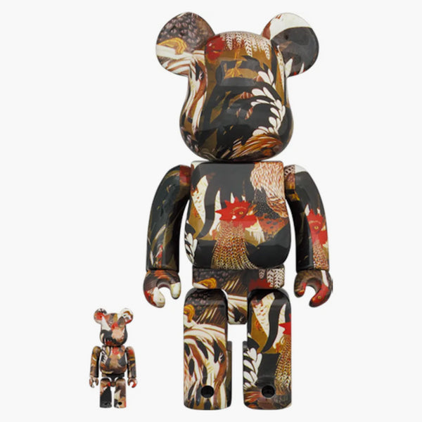Bearbrick Ito Jakuchu "Flock of Chickens" 100% & 400% Set
