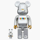 Bearbrick JSB 100% & 400% set Chrome