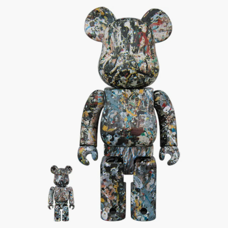 Bearbrick Jackson Pollock Studio Ver2.0 100% e 400% Set Multi
