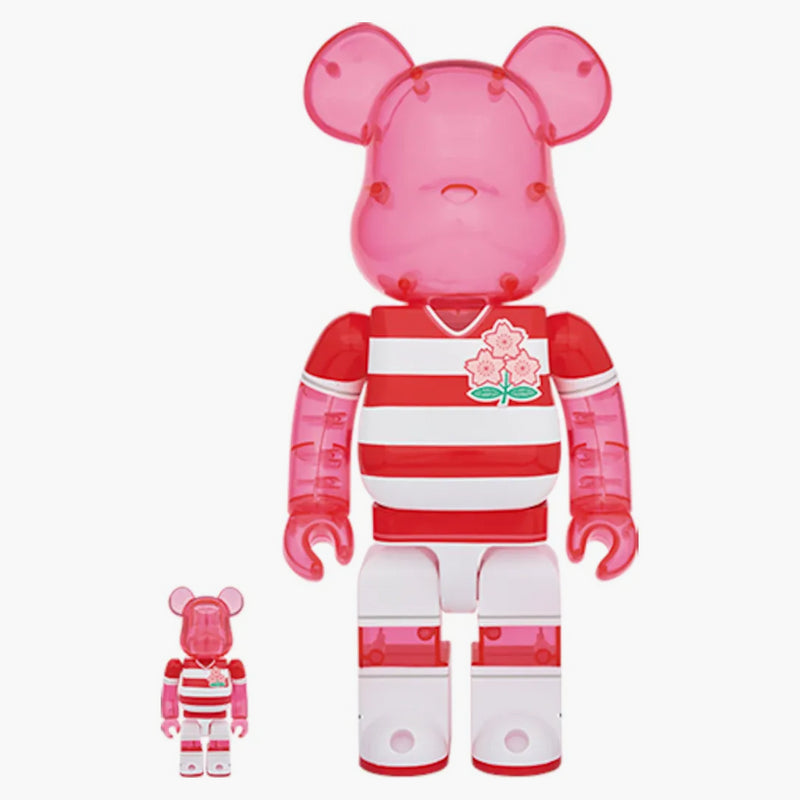 Bearbrick Japan National Rugby Team 100% & 400% Red