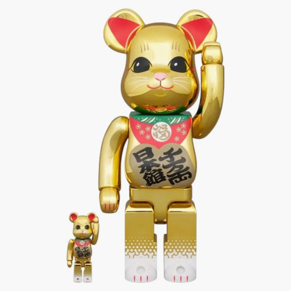 BEARBRICK Japan Pavilion Lucky Cat 100% e 400% Set