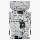 Bearbrick Jean-michel Basquiat 3 100% & 400% Set White