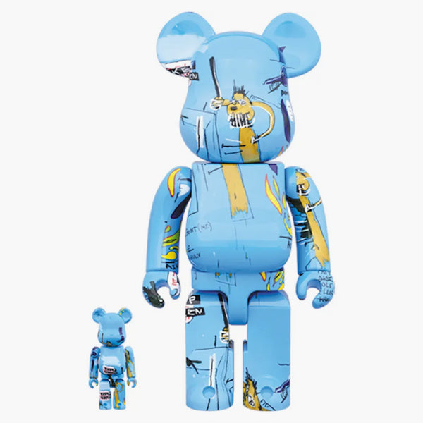 Bearbrick Jean-Michel Basquiat #4 100% & 400% Set Blue