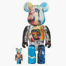 Bearbrick Jean-michel Basquiat "special" 100% & 400% Set