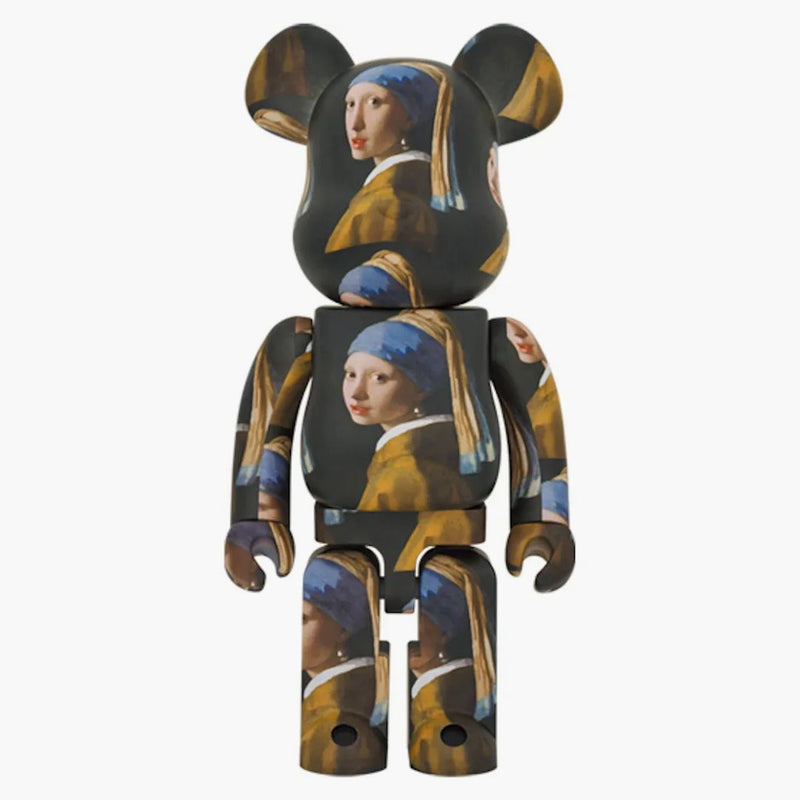 Bearbrick Johannes Vermeer (ragazza con un orecchino di perle) 1000%