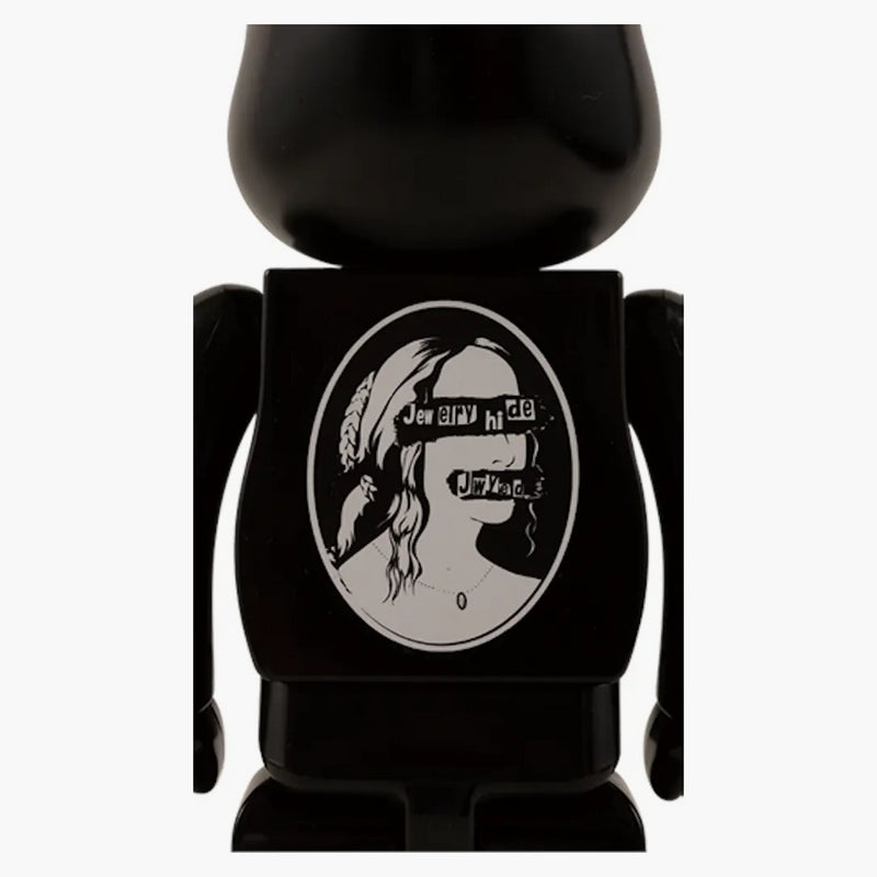 Bearbrick Jywed (med hunddag gjord av Jwyed) 100% & 400% set svart