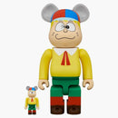 Bearbrick Kaibutsu-kun 100% & 400% Set