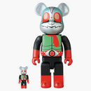 Bearbrick came Rider New Number 2 100% & 400% Set Red