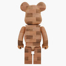 Baldosas de estilo de ladrillo Bearbrick Karimoku 1000% de madera