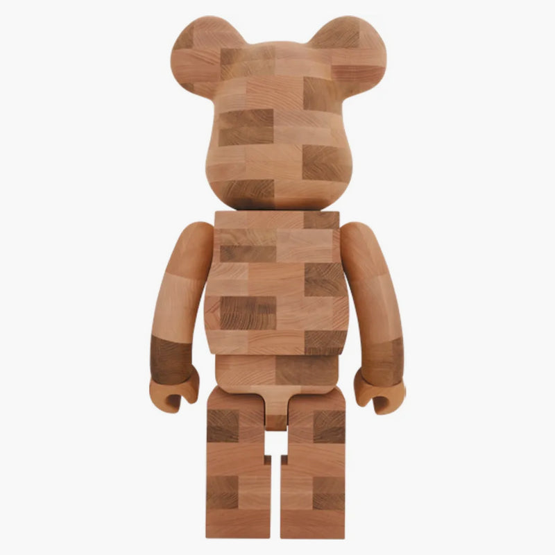 Piastrelle in stile mattone Karimoku Bearbrick 1000% Wood