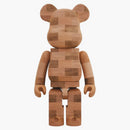 Baldosas de estilo de ladrillo Bearbrick Karimoku 1000% de madera