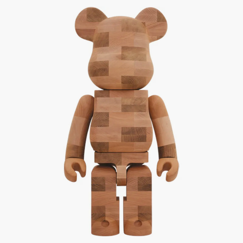 Piastrelle in stile mattone Karimoku Bearbrick 1000% Wood