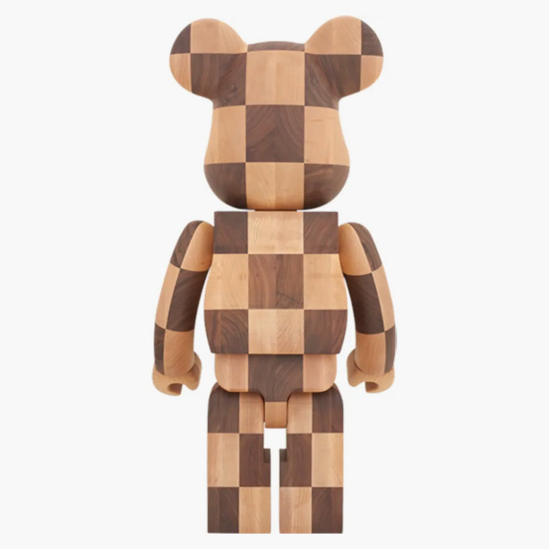 Bearbrick Karimoku Chess 1000% Wood