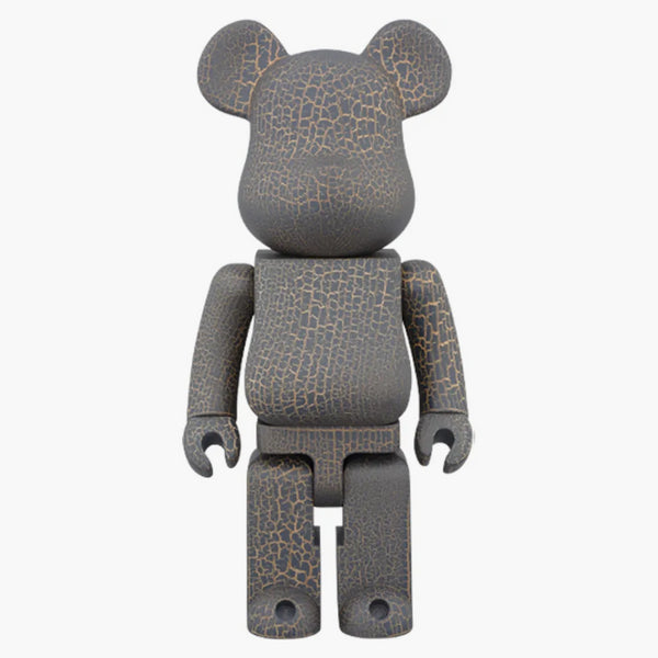 Bearbrick Karimoku Crack Paint 400% Black