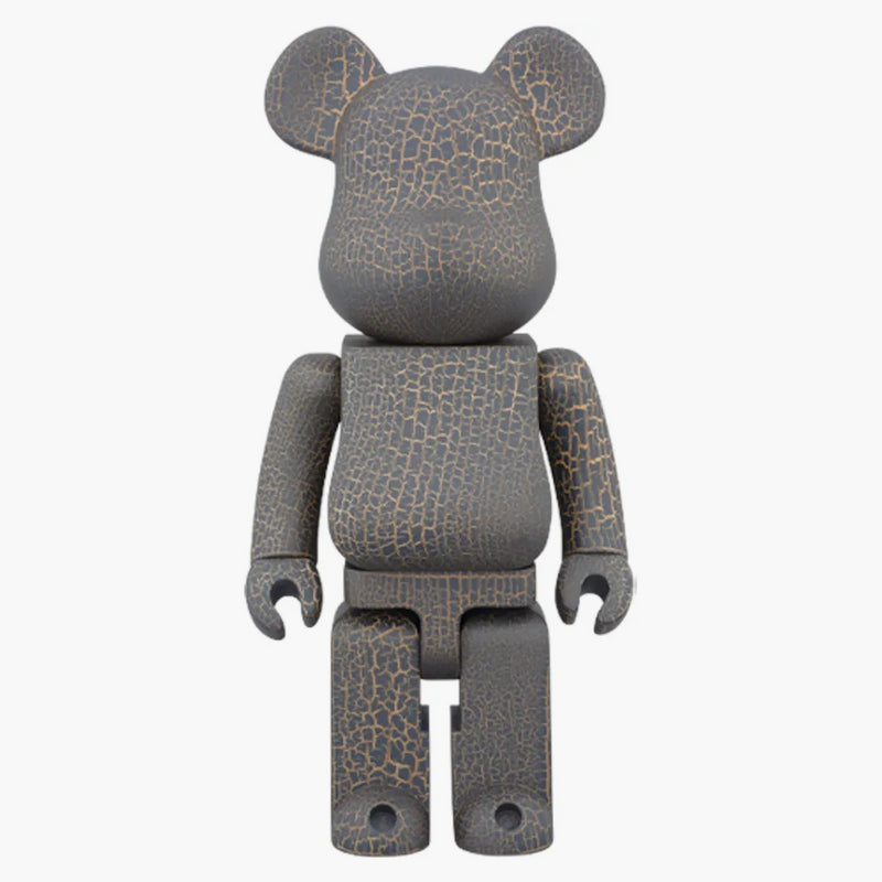 Bearbrick Karimoku Crack Paint 400% Black