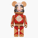 Bearbrick Karimoku Daruma San 400% Silver