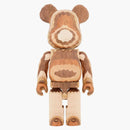 Bearbrick Karimoku Fragment Carved Woodened Layered 1000%